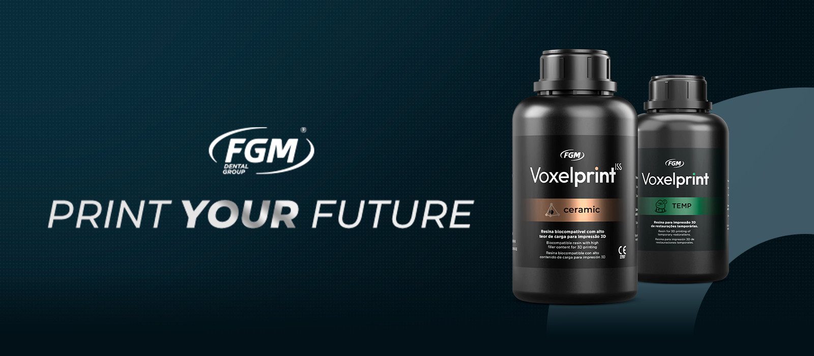 ⏰ 165 dias Concurso Voxelprint Print Your Future FGM: Kit de Resinas 3D Avaliado em R$10 Mil para o Melhor Caso Clínico 🆓Grátis