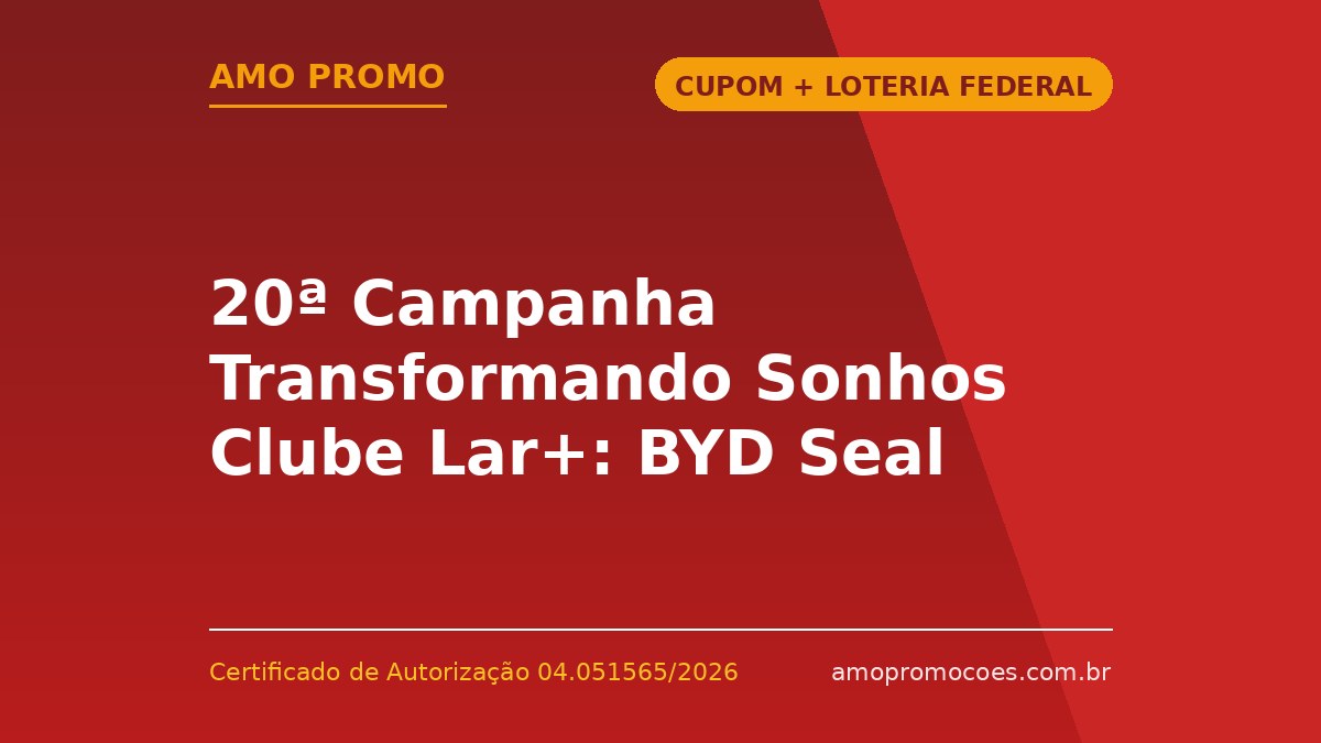 20ª Campanha Transformando Sonhos Clube Lar+: BYD Seal para um Cliente do Paraná (PR)