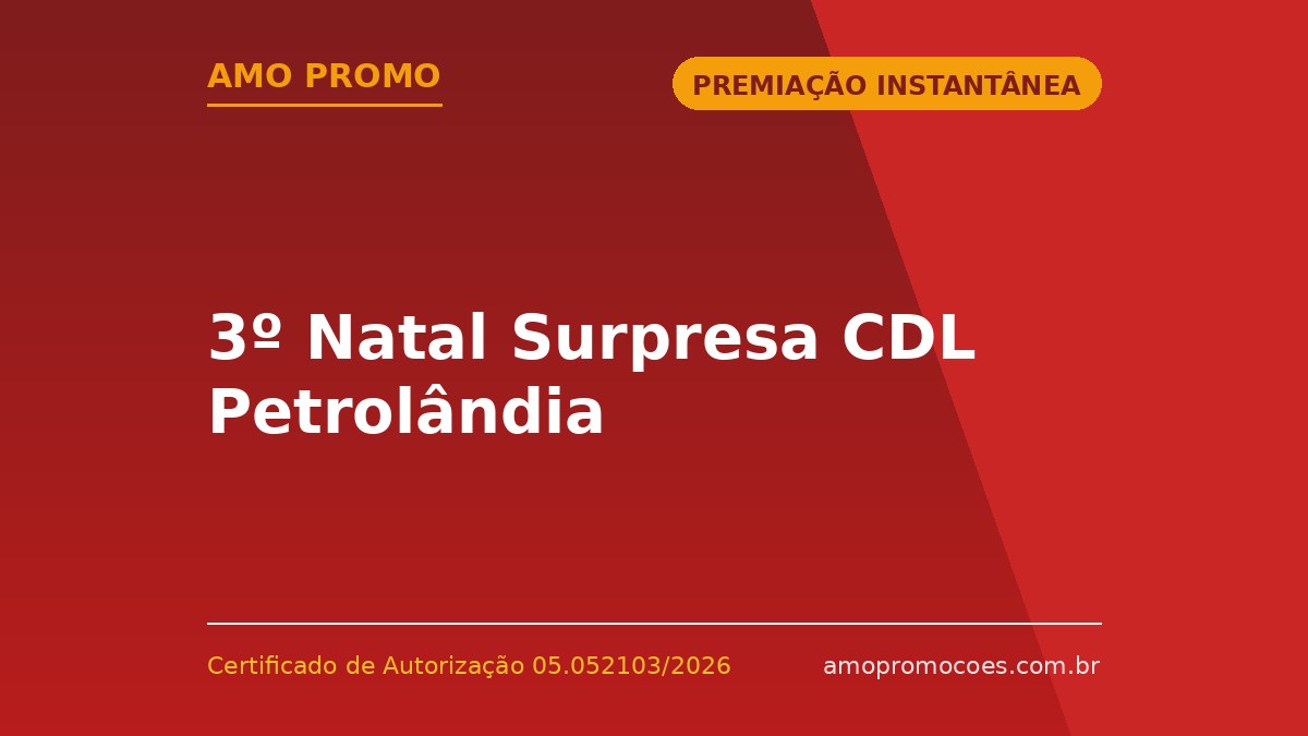3º Natal Surpresa CDL Petrolândia