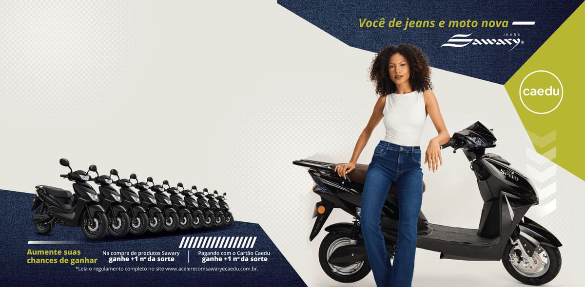 ⏰ 33 dias Promoção Acelere com Sawary e Caedu: 10 Motos Elétricas Novas em Sorteio