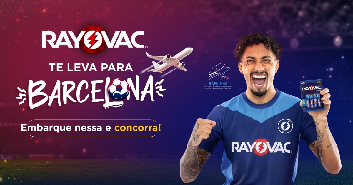 ⏰ 67 dias Promoção Rayovac Barcelona: Viagem com Acompanhante e Ingressos para o Camp Nou