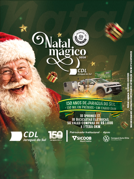 ⏰ 72 dias Promoção Natal Mágico 2026: Carro 0km, iPhones e Bicicletas Elétricas (Jaraguá do Sul e Região)