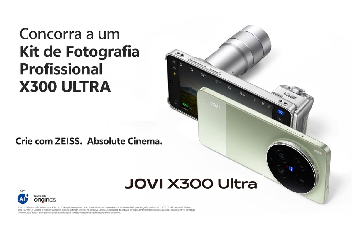 ⏰ 8 dias Concurso Mobgraphia Jovi: Kit de Fotografia Profissional X300 Ultra de R$19.900 para Quem Capturar a Beleza Cotidiana 🆓Grátis