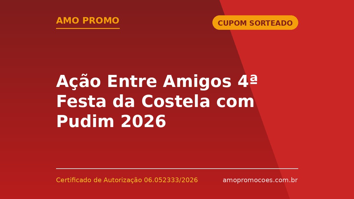 Ação Entre Amigos 4ª Festa da Costela com Pudim 2026
