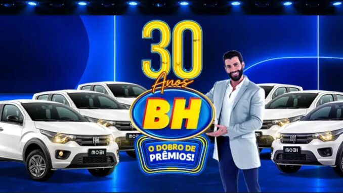Aniversário 30 Anos Supermercados BH: 60 Fiat Mobi Zerinhos para Sortear (MG, ES, BA e PE)