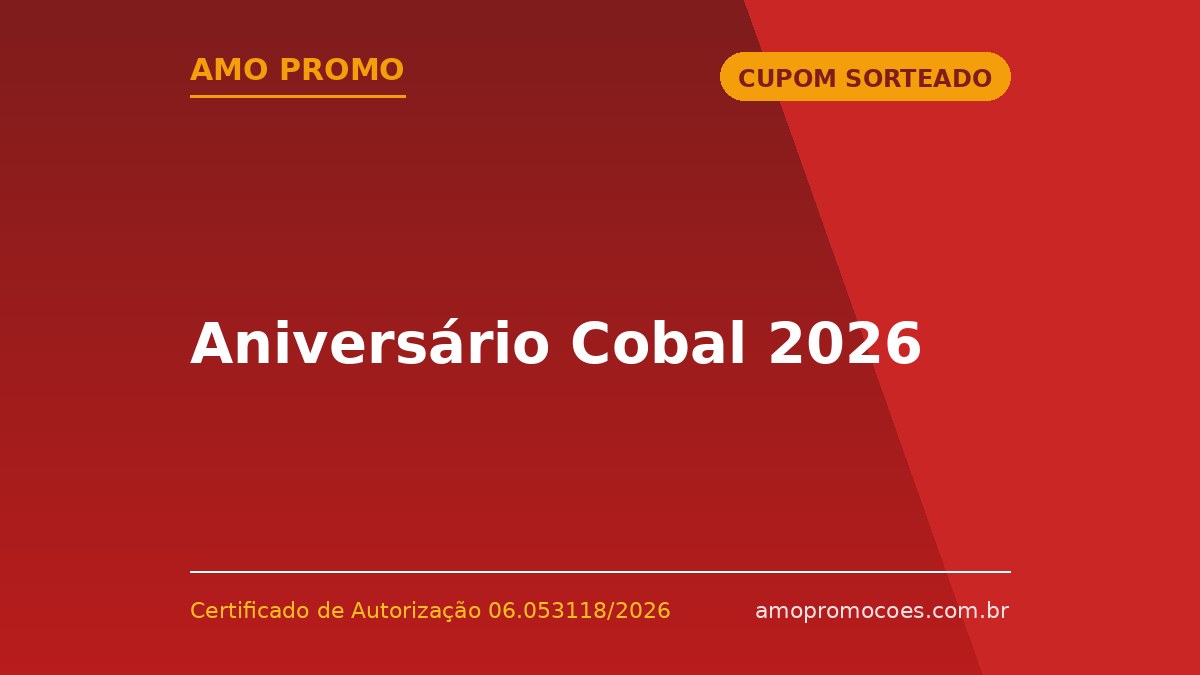 Aniversário Cobal 2026