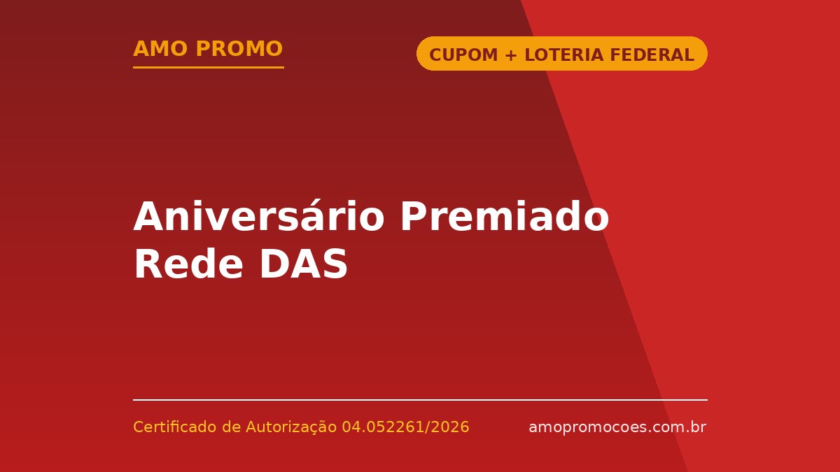 Aniversário Premiado Rede DAS