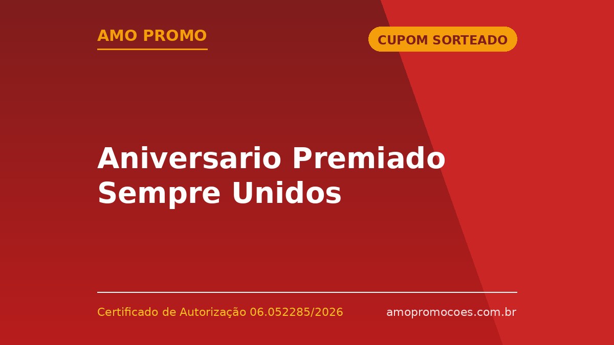 Aniversario Premiado Sempre Unidos