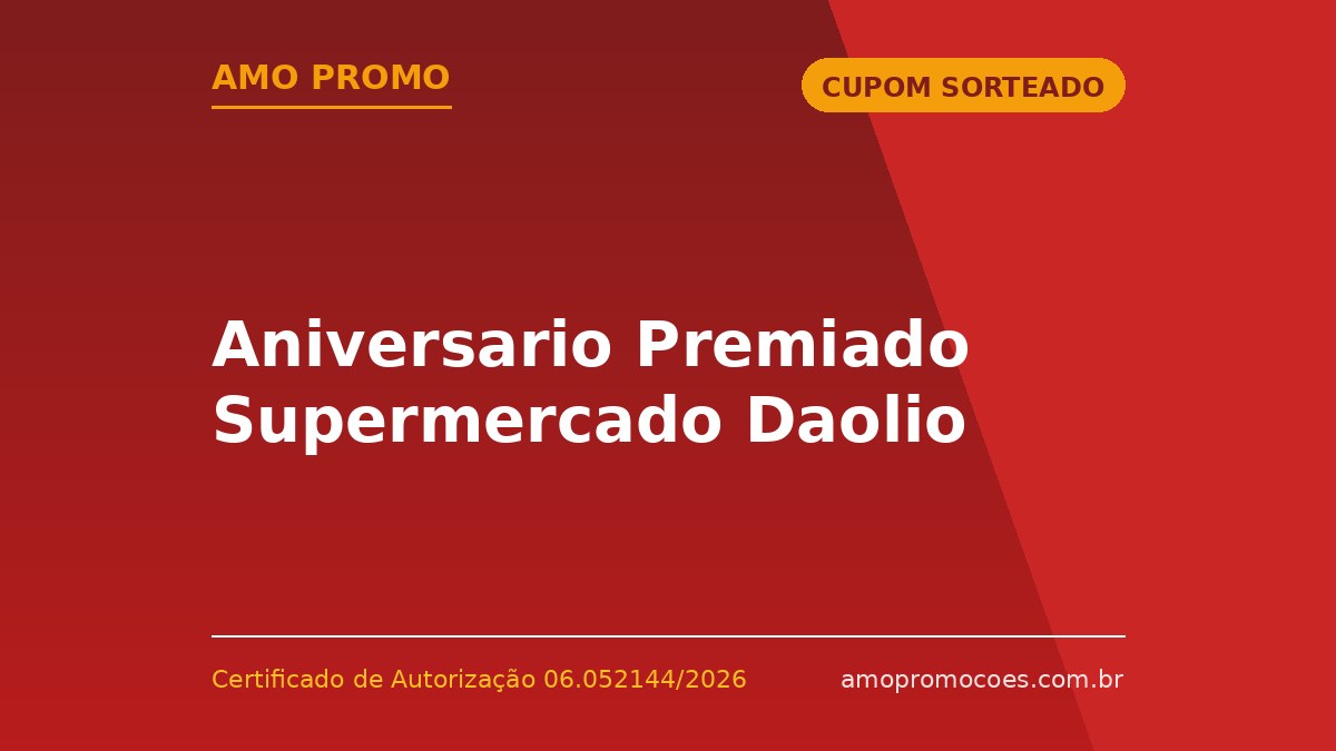 Aniversario Premiado Supermercado Daolio
