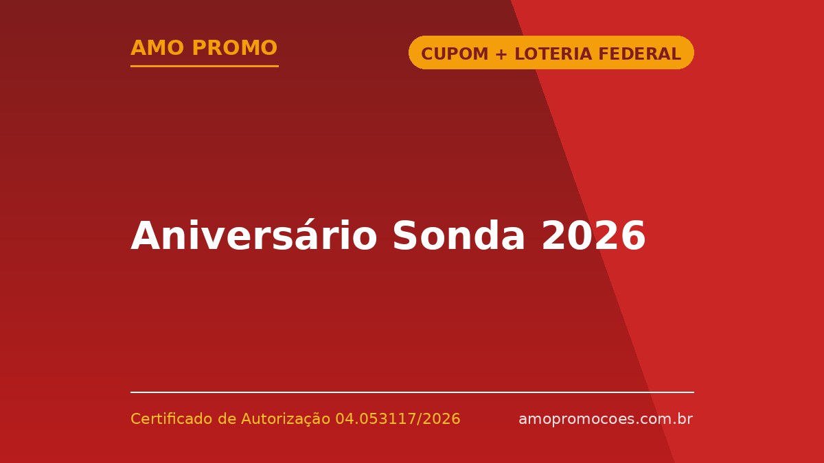 Aniversário Sonda 2026