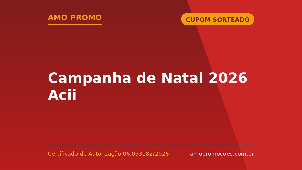 Campanha de Natal 2026 Acii