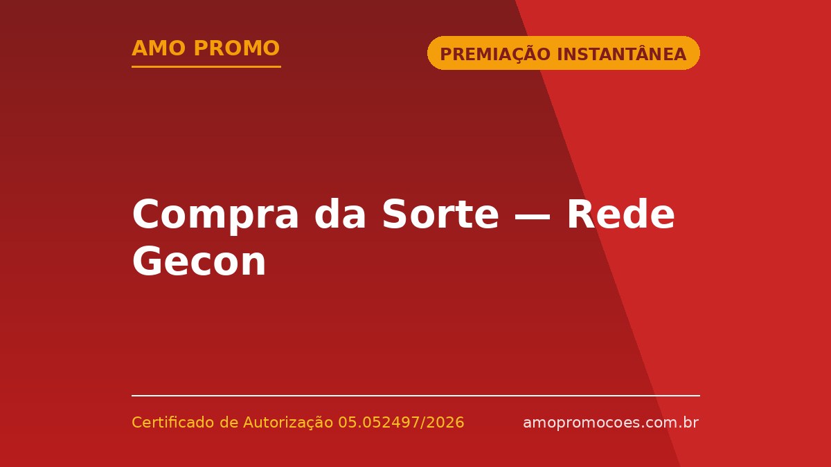Compra da Sorte — Rede Gecon