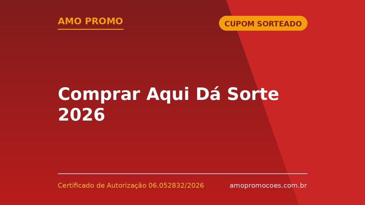 Comprar Aqui Dá Sorte 2026