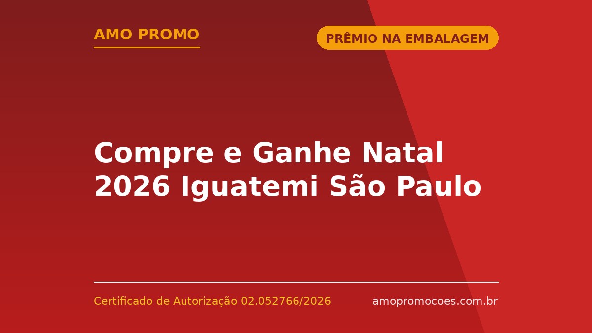 Compre e Ganhe Natal 2026 Iguatemi São Paulo