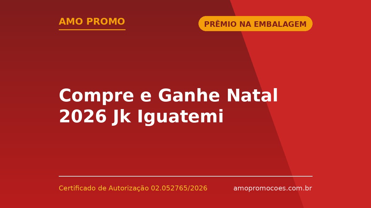 Compre e Ganhe Natal 2026 Jk Iguatemi