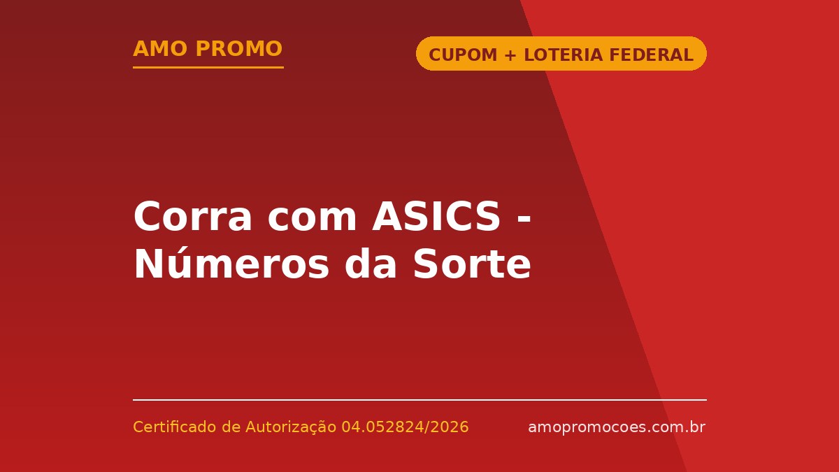 Corra com ASICS - Números da Sorte