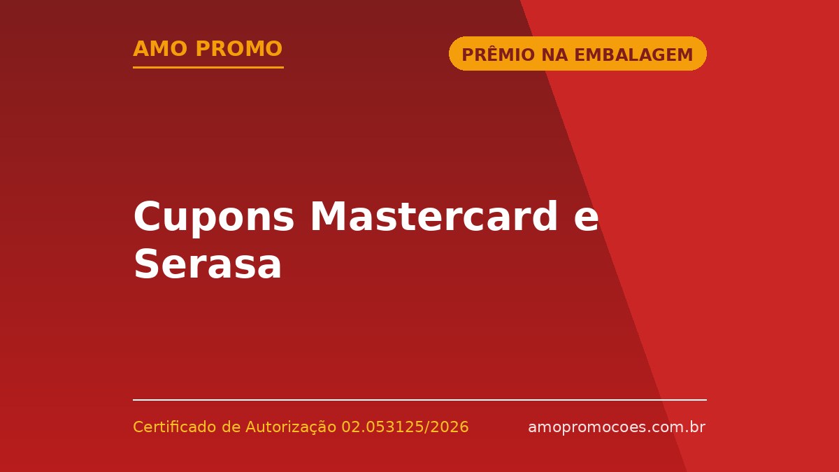 Cupons Mastercard e Serasa