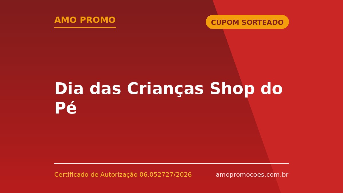 Dia das Crianças Shop do Pé