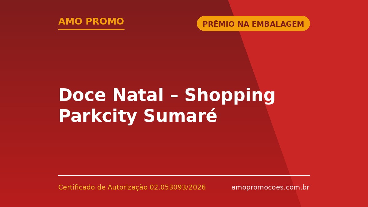 Doce Natal – Shopping Parkcity Sumaré