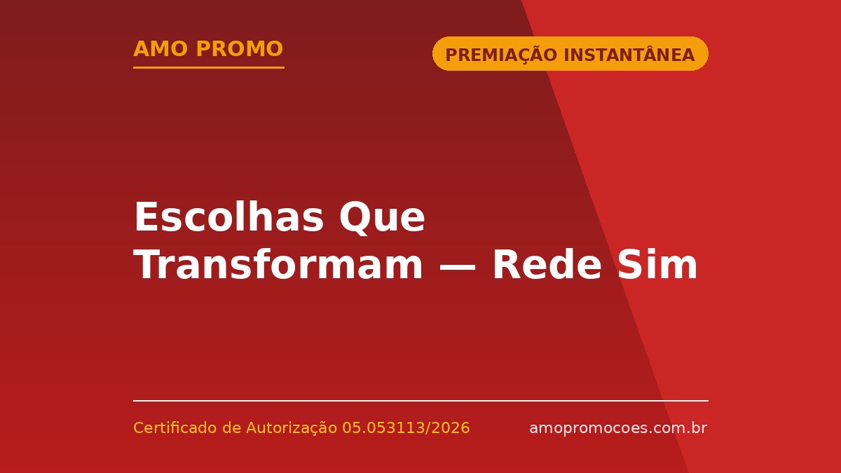 Escolhas Que Transformam — Rede Sim