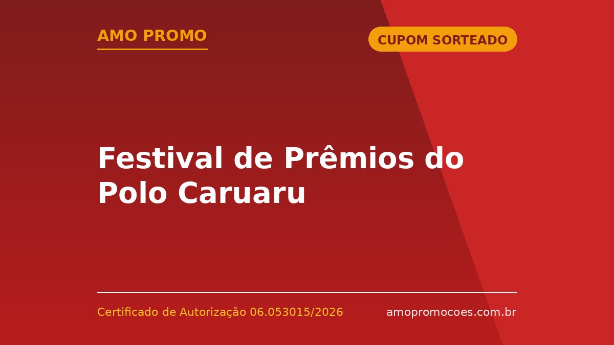 Festival de Prêmios do Polo Caruaru