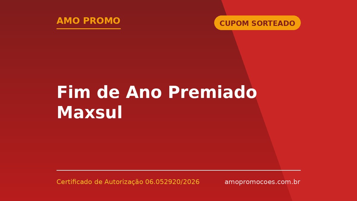 Fim de Ano Premiado Maxsul