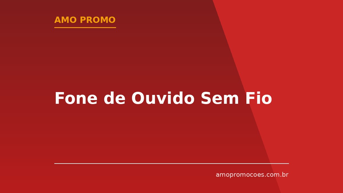 Fone de Ouvido Sem Fio