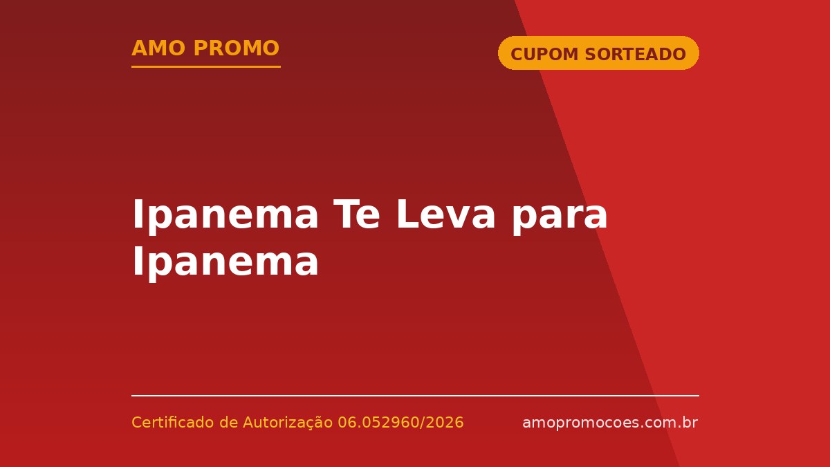 Ipanema Te Leva para Ipanema
