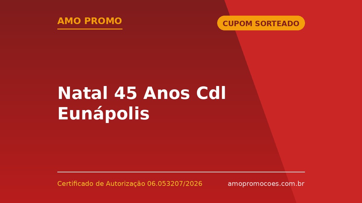 Natal 45 Anos Cdl Eunápolis