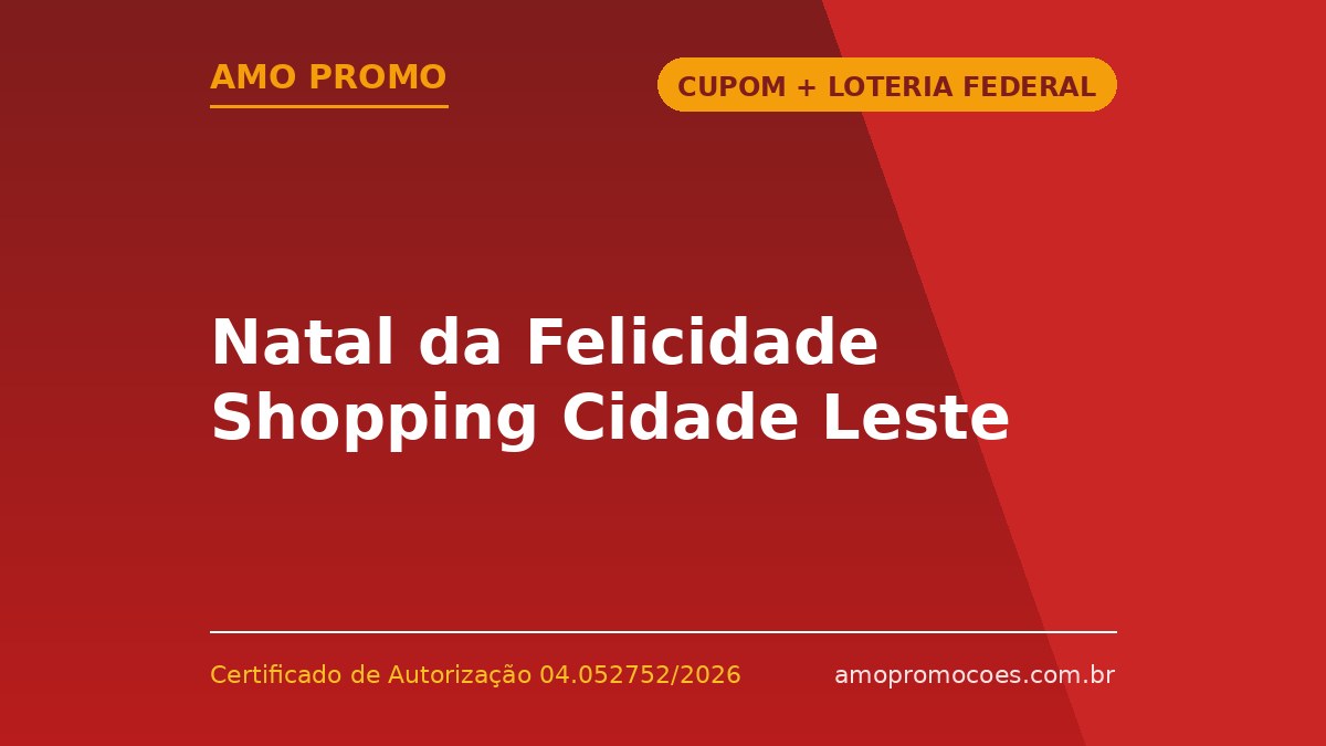 Natal da Felicidade Shopping Cidade Leste