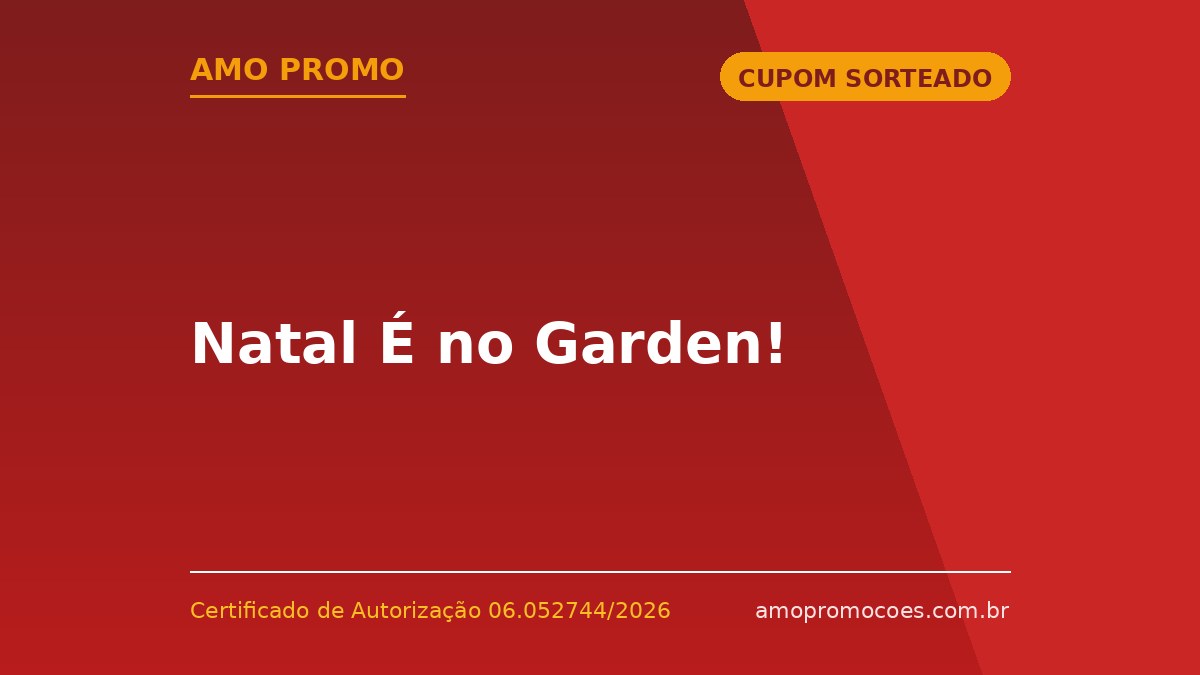 Natal É no Garden!
