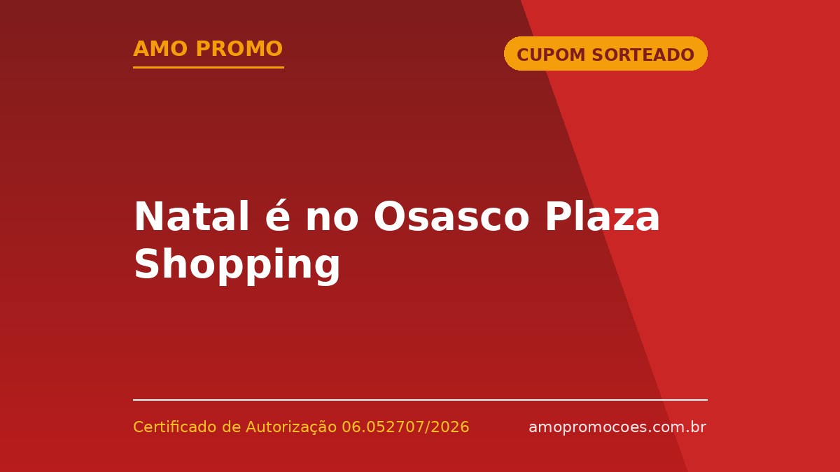 Natal é no Osasco Plaza Shopping