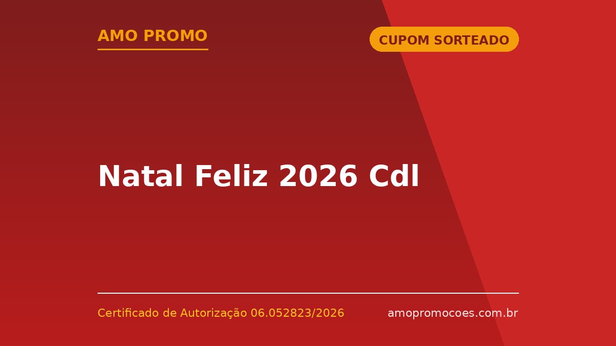 Natal Feliz 2026 Cdl
