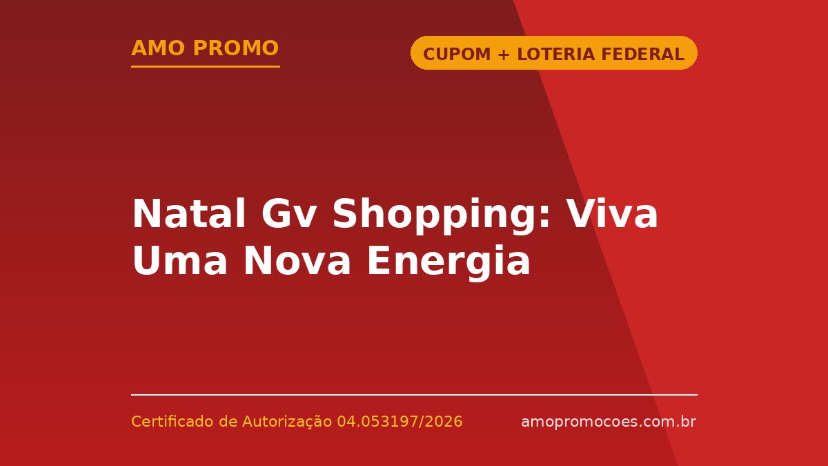 Natal Gv Shopping: Viva Uma Nova Energia
