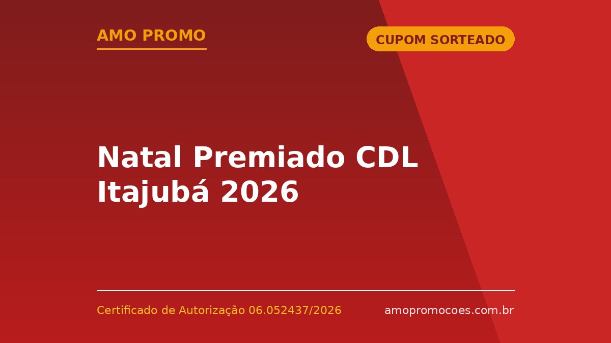 Natal Premiado CDL Itajubá 2026