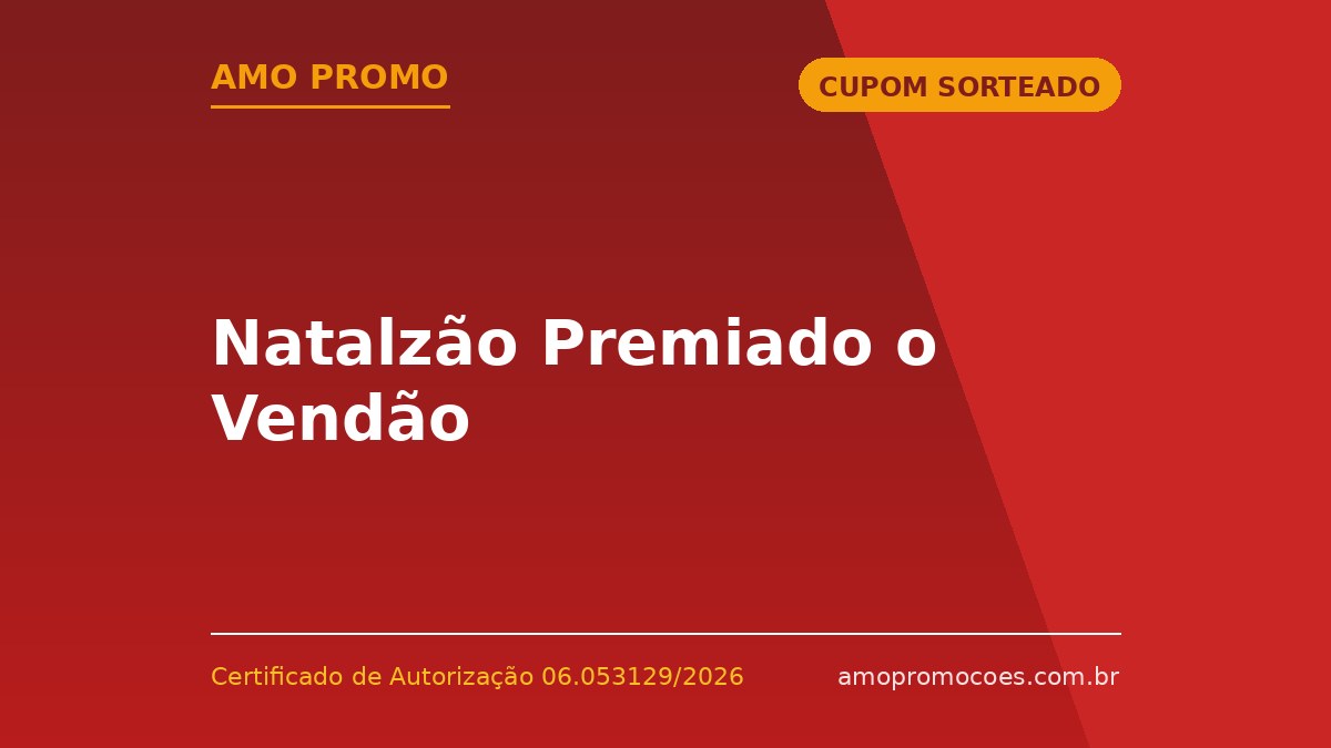 Natalzão Premiado o Vendão