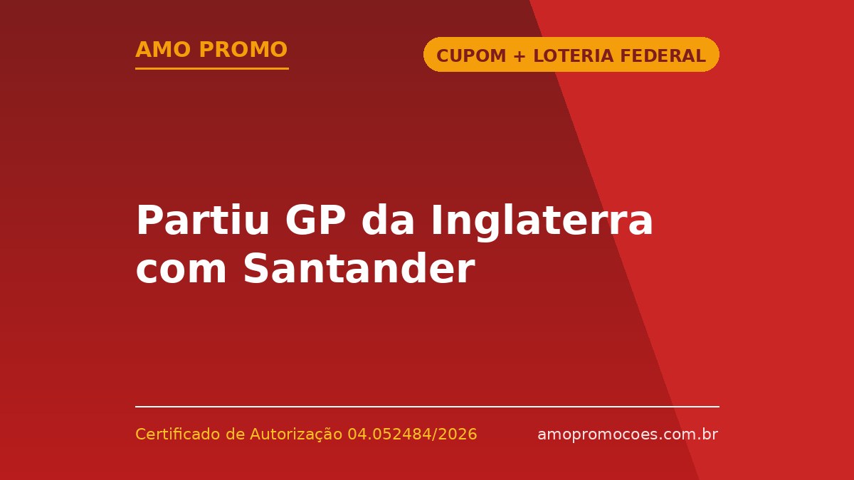 Partiu GP da Inglaterra com Santander