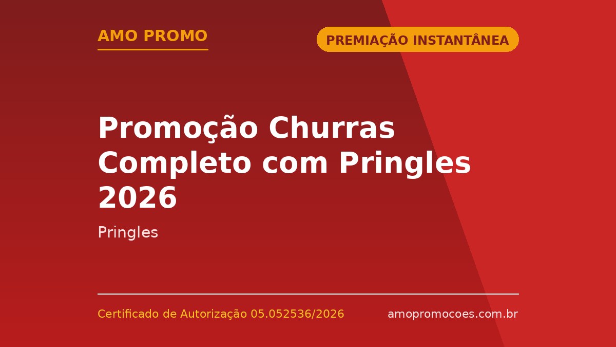 Promoção Churras Completo com Pringles 2026