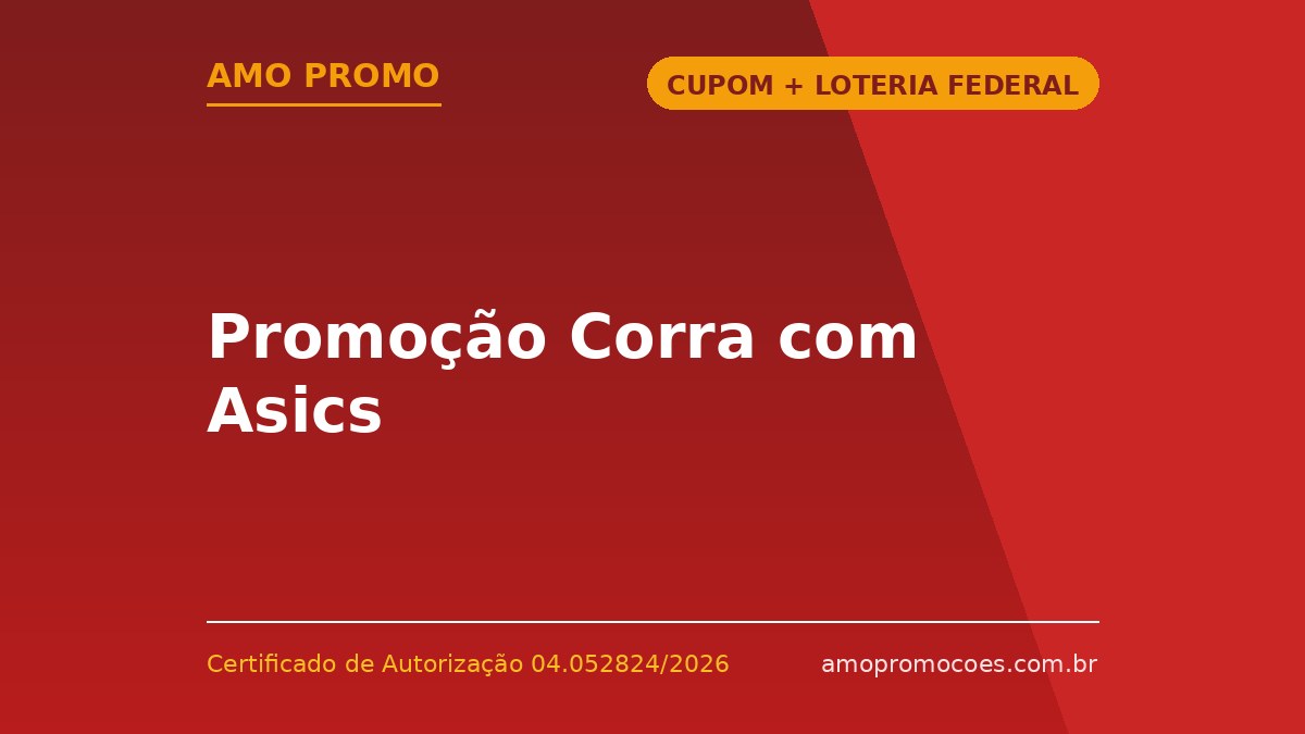 Promoção Corra com Asics