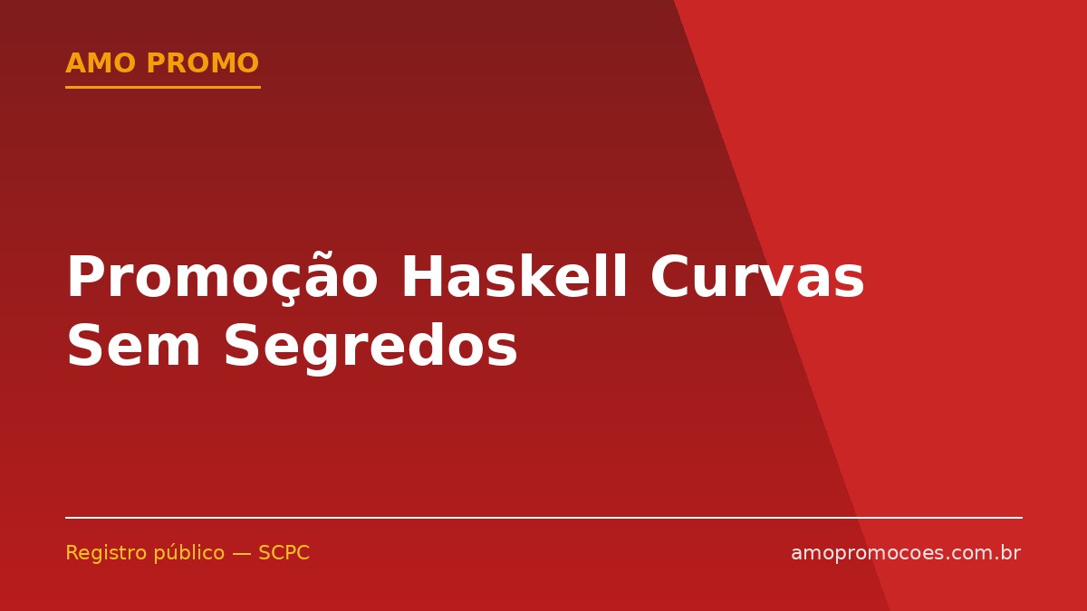 Promoção Haskell Curvas Sem Segredos
