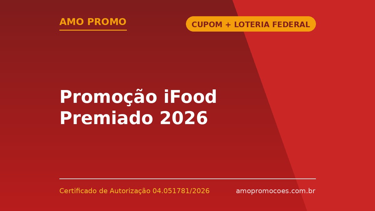 Promoção iFood Premiado 2026