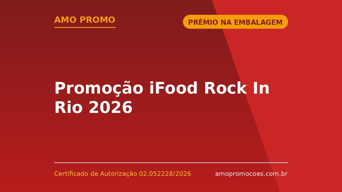 Promoção iFood Rock In Rio 2026