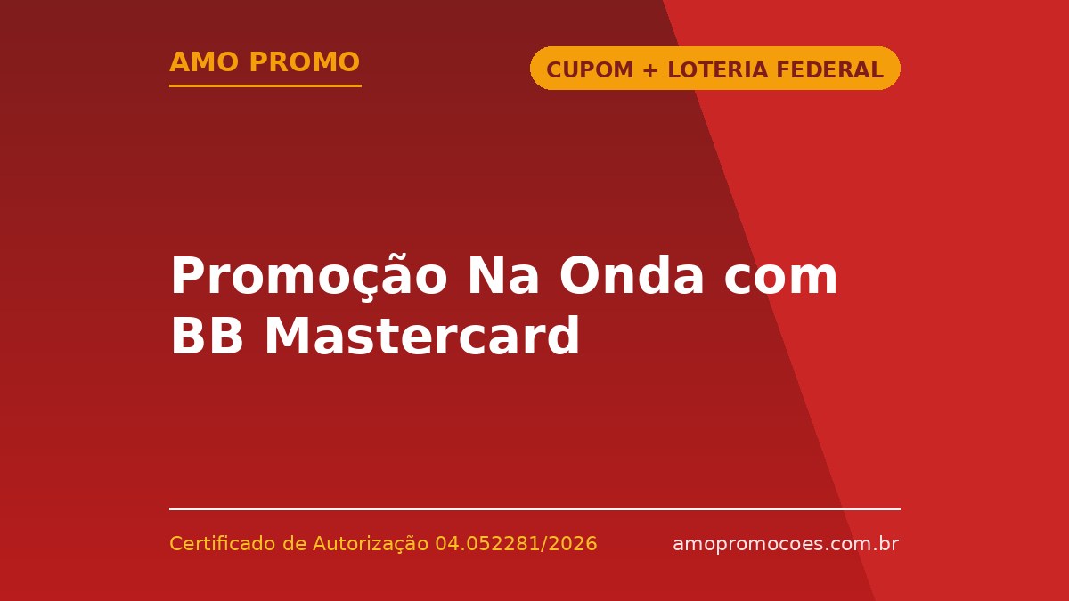 Promoção Na Onda com BB Mastercard