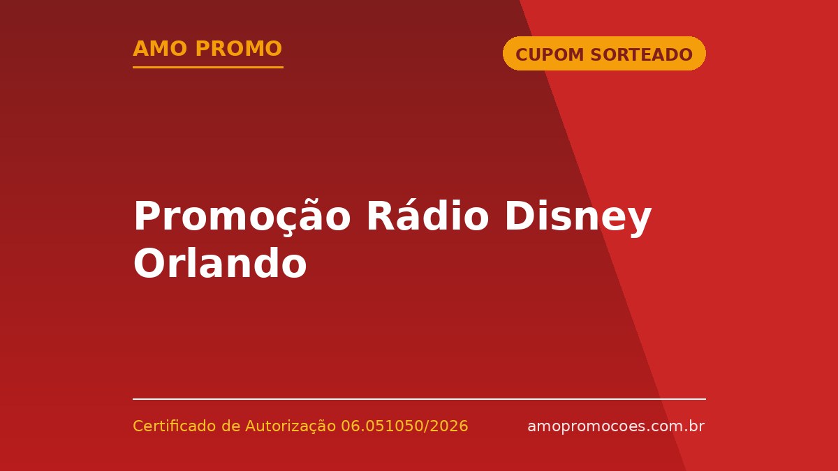 Promoção Rádio Disney Orlando