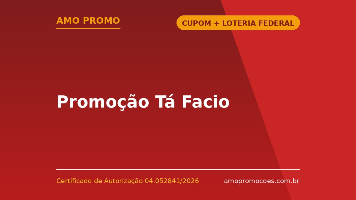 Promoção Tá Facio