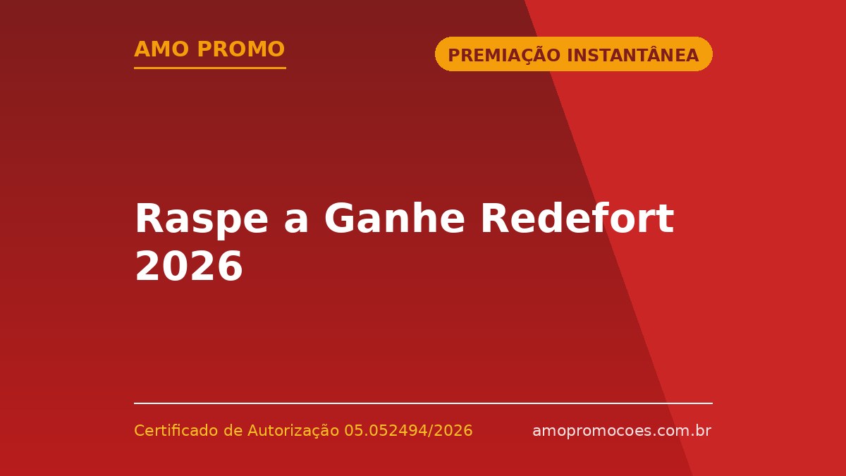 Raspe a Ganhe Redefort 2026