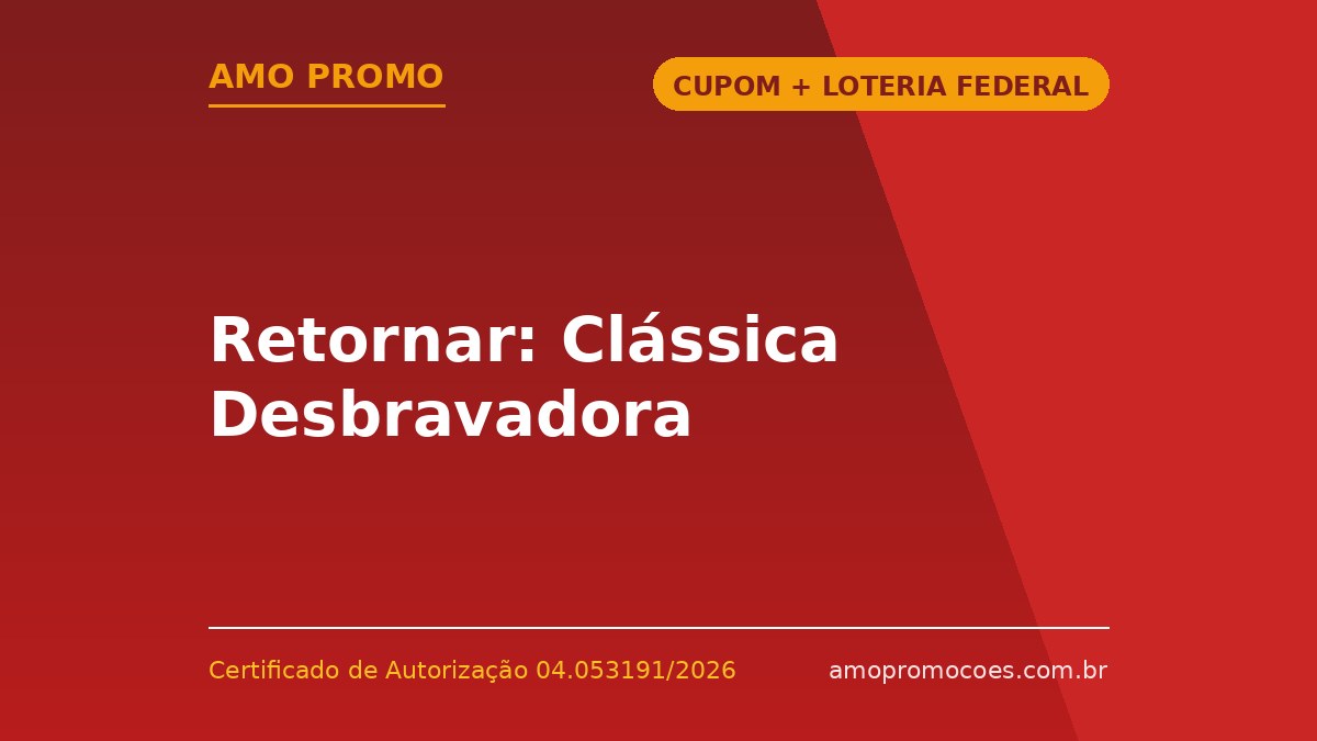 Retornar: Clássica Desbravadora