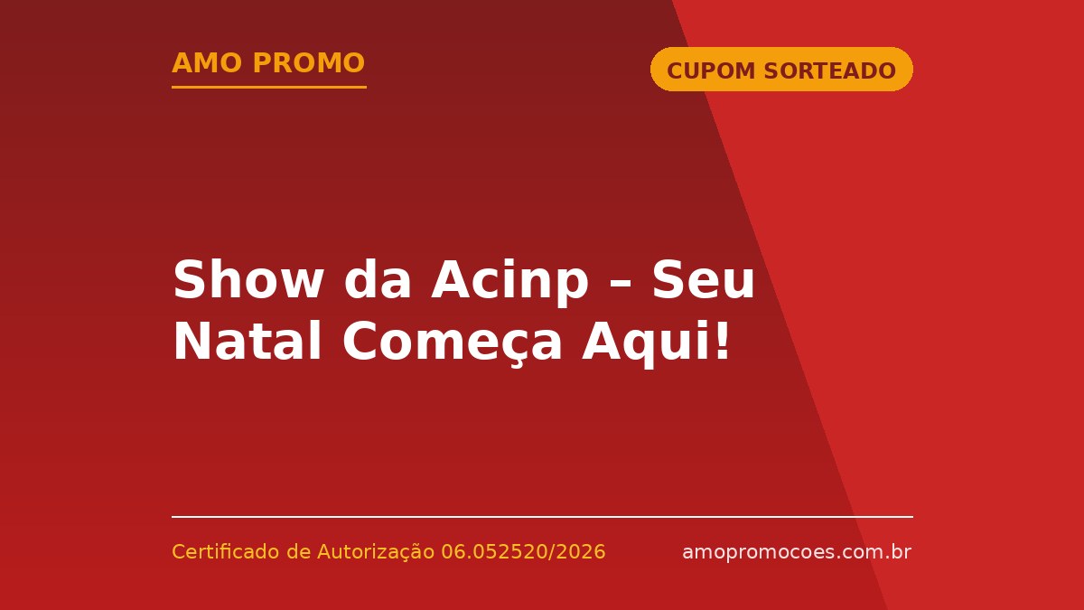 Show da Acinp – Seu Natal Começa Aqui!