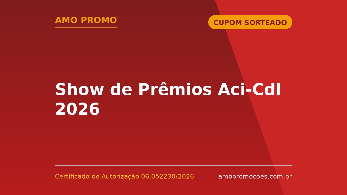 Show de Prêmios Aci-Cdl 2026