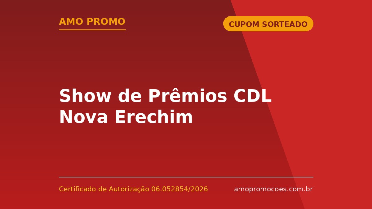 Show de Prêmios CDL Nova Erechim